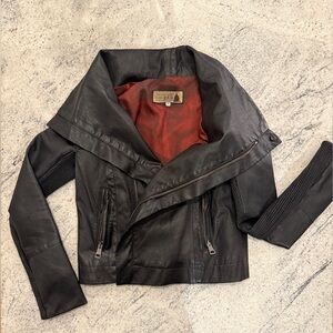 Black Leather Biker Jacket